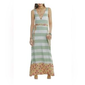 Matilda Jane Seaside Afternoon Mixed Print Maxi Dress - Women’s Size Medium